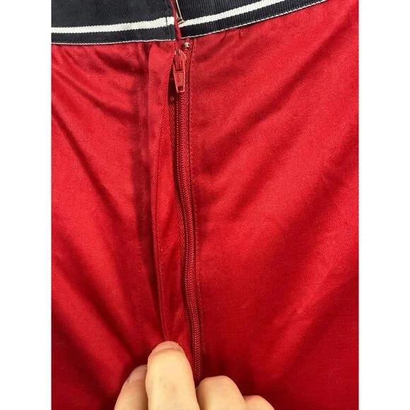 Liz Claiborne Shorts Womens Size 14 Red Nautical High Waisted Preppy Casual - Picture 4 of 8